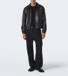 Saint Laurent Theobald Cassandre leather loafers
