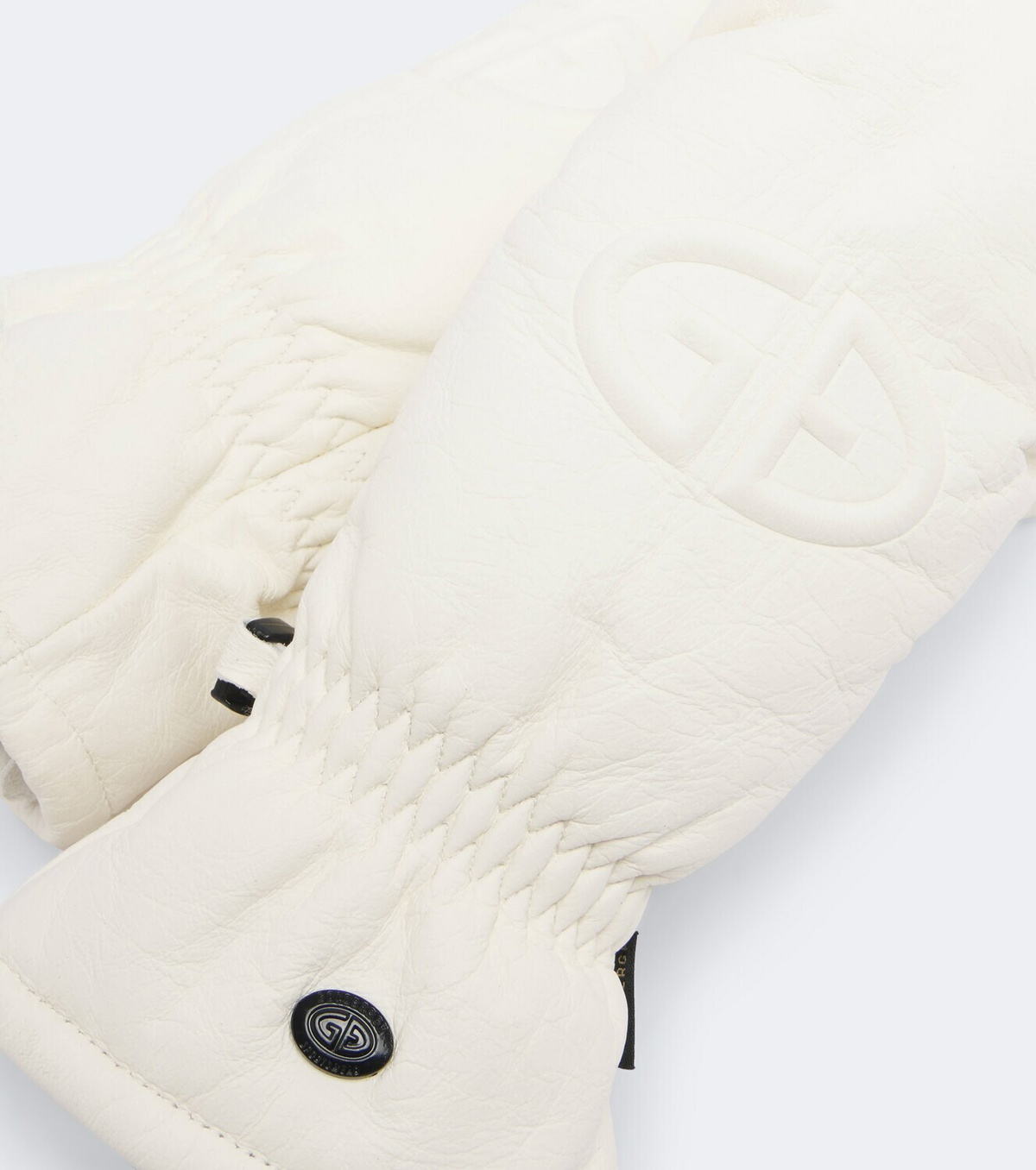 Goldbergh Hilja logo leather mittens