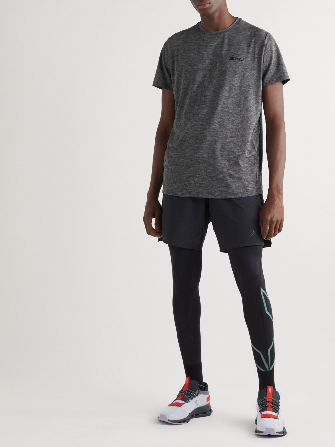 2XU - Motion Logo-Print Jersey T-Shirt - Gray