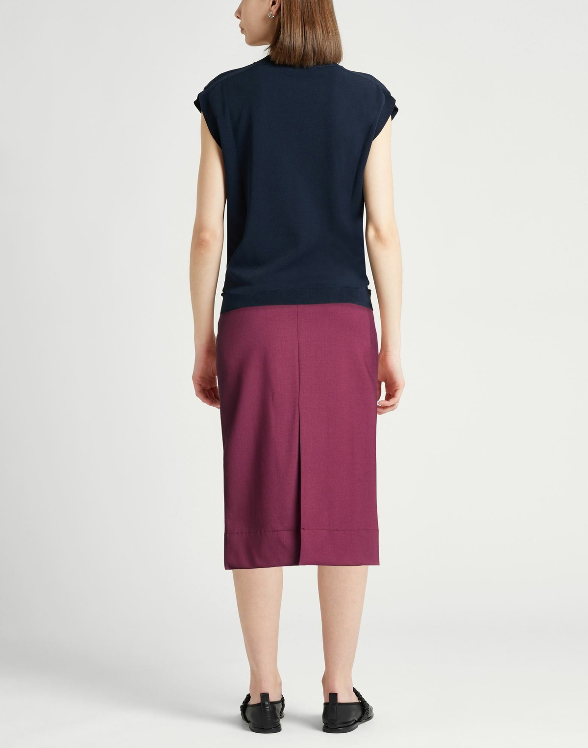 Incotex By Slowear Womens Midi skirt Plum