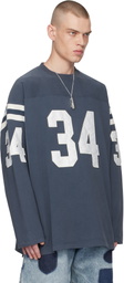 AMBUSH Navy Football L-S T-shirt