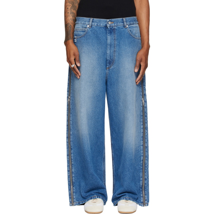 Photo: LU'U DAN Blue Side Zip Jeans