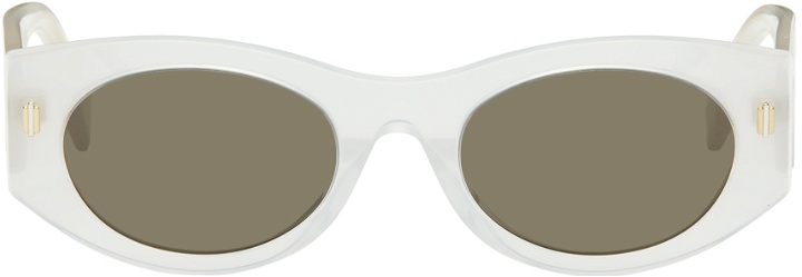 Photo: Fendi White Roma Sunglasses