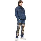 Junya Watanabe Indigo Levis Edition Multi Fabric Patchwork Jeans