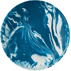ÅBEN White & Blue Large Poured Bowl
