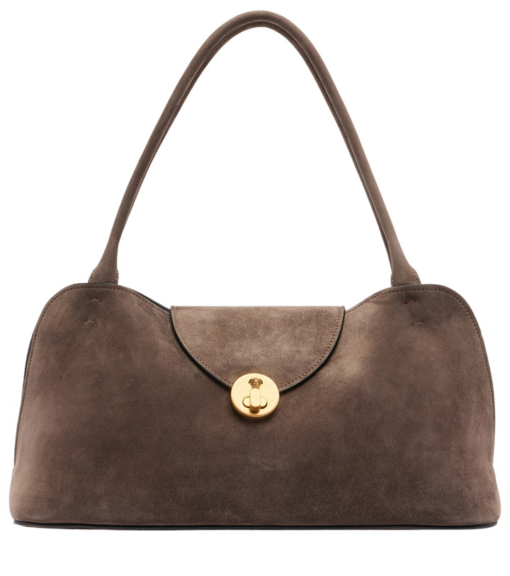 Photo: Versace Vivian suede shoulder bag