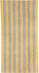 Dusen Dusen Yellow & Grey Stripe Bath Towel