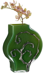 Silje Lindrup SSENSE Exclusive Green & Silver Shape 3 Vase
