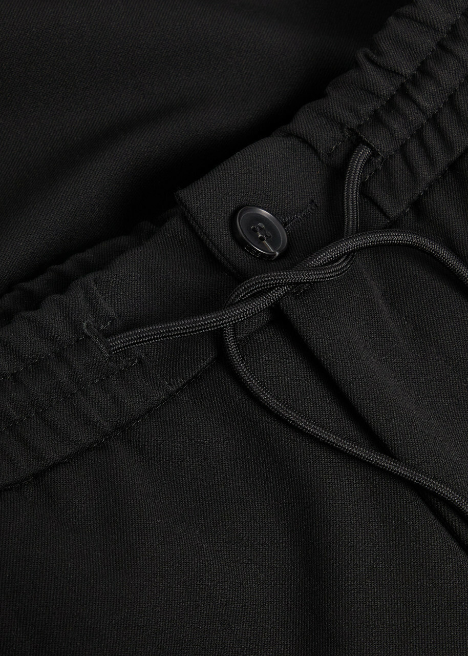 Les Deux Como Slim Straight-leg Woven Trousers Black