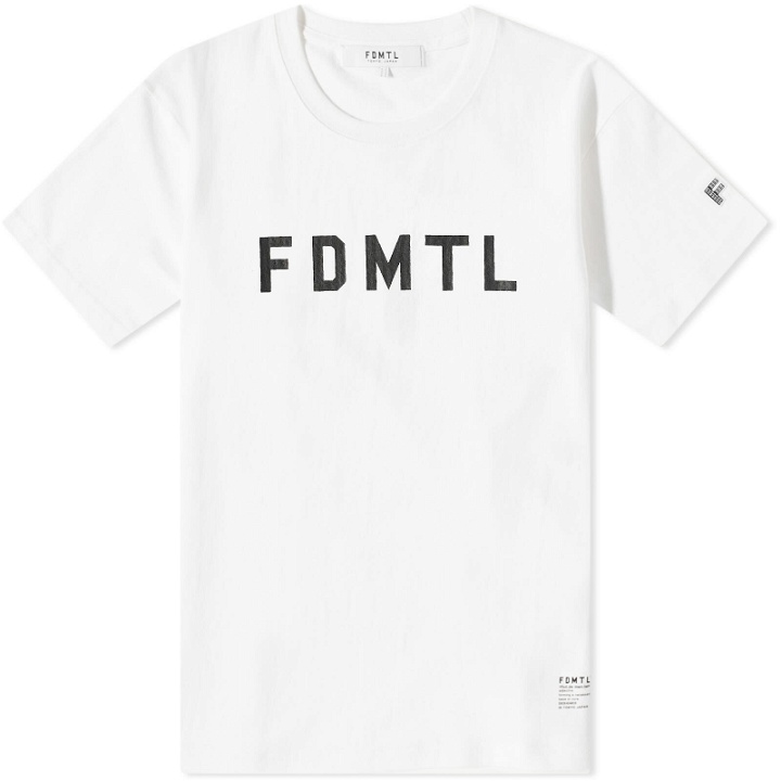 Photo: FDMTL Men's Logo T-Shirt in White