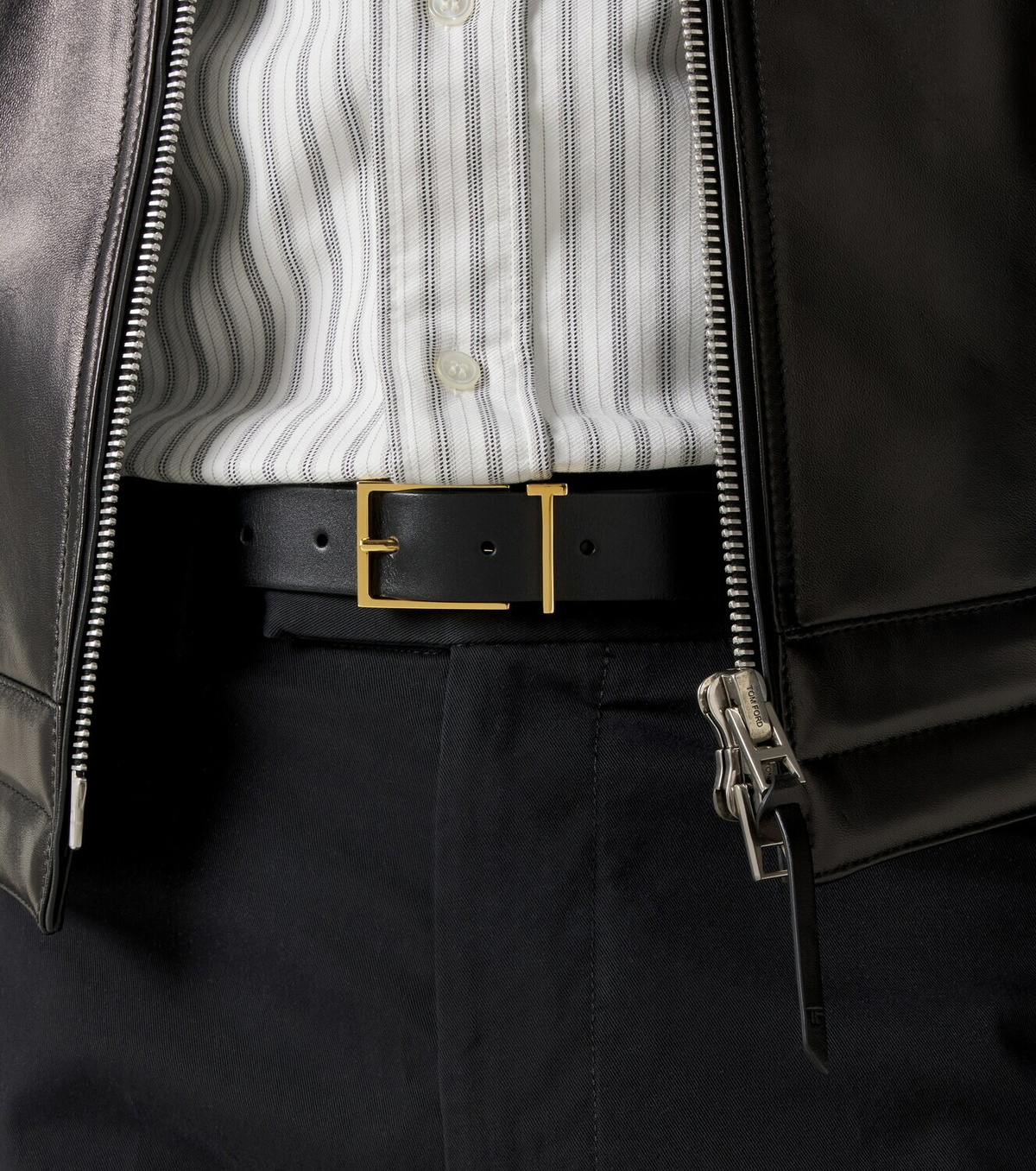 Tom Ford T leather belt