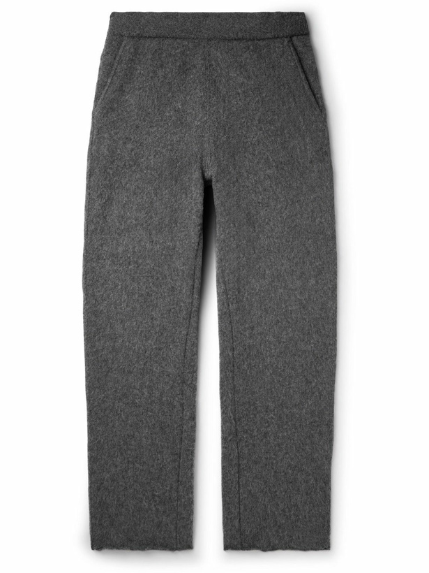 Photo: ZEGNA x The Elder Statesman - Straight-Leg Brushed Oasi Cashmere Sweatpants - Gray