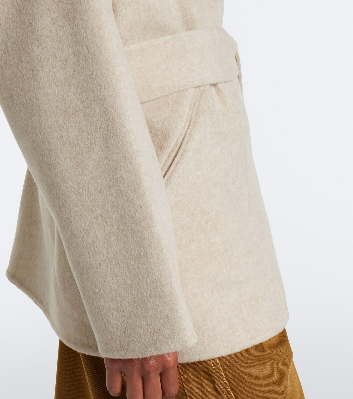 Isabel Marant Ceaton wool and cashmere wrap coat