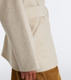 Isabel Marant Ceaton wool and cashmere wrap coat