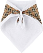 Burberry Baby Beige Check Bib Set