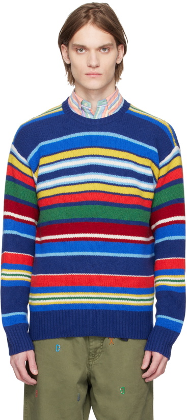 Photo: Polo Ralph Lauren Navy Striped Sweater
