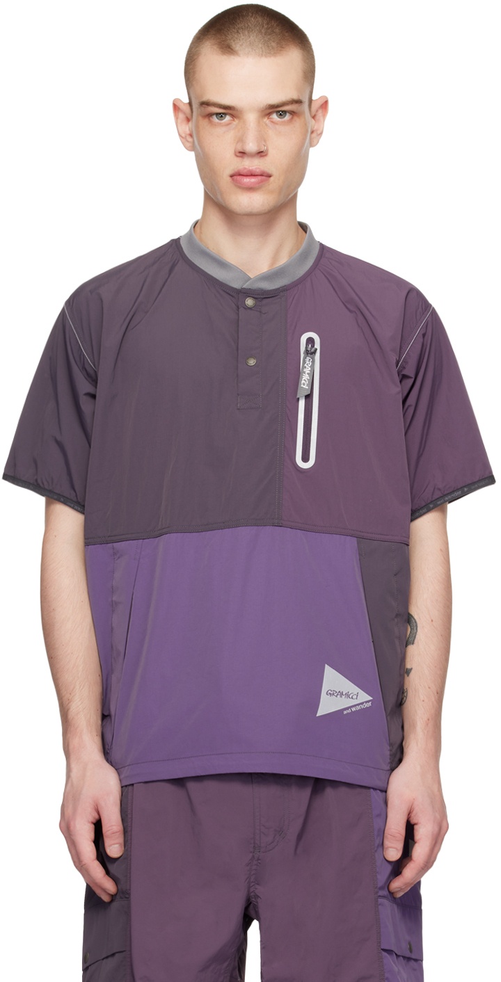 Photo: and wander Purple Gramicci Edition T-Shirt
