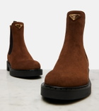 Prada Suede Chelsea boots