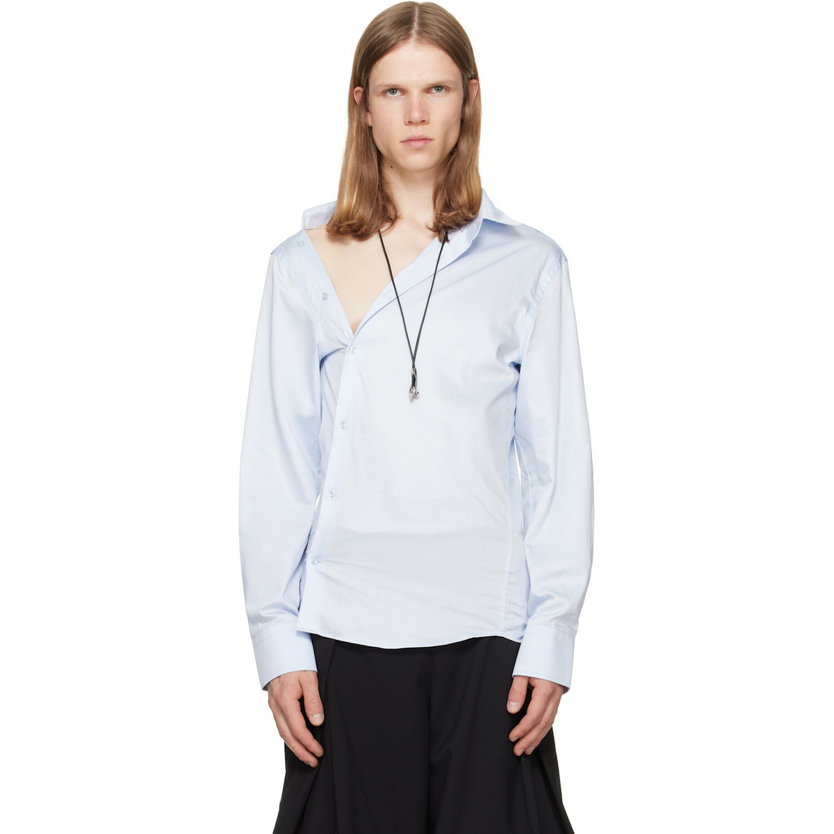 HODAKOVA Blue Asymmetric Shirt