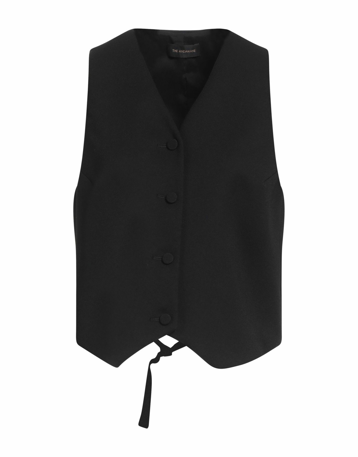 The Andamane Womens Tailored Vest in Black