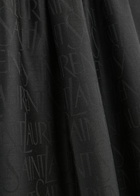 Saint Laurent Logo-jacquard Silk-blend Scarf - Black - One Size
