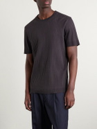 Mr P. - Ribbed Organic Cotton T-Shirt - Brown
