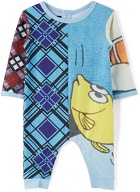 Chopova Lowena SSENSE Exclusive Baby Multicolor Fish & Tartan Print Grow Long Jumpsuit