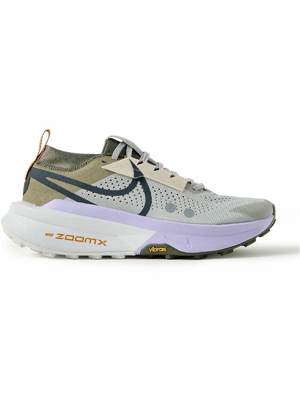 Photo: Nike Running - Zegama 2 Stretch-Jersey and Rubber-Trimmed Mesh Trail Running Sneakers - Green