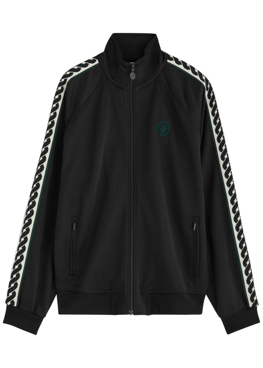 DRÔLE DE Monsieur La Veste Survet Satin-jersey Track Jacket Black