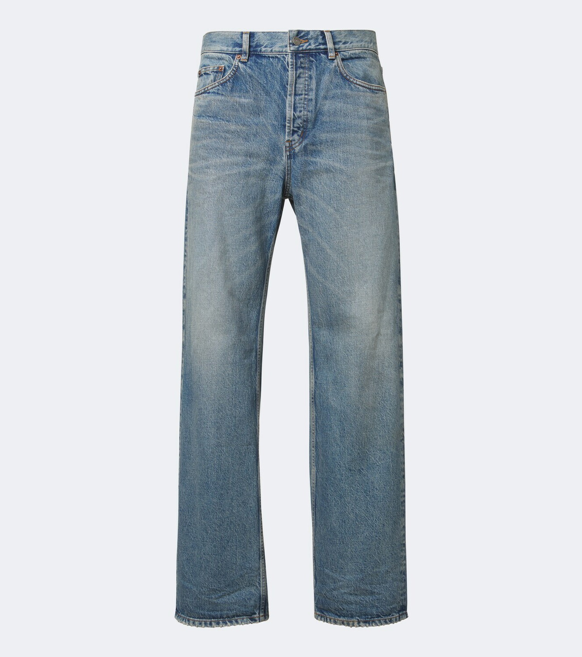 Saint Laurent Faded wide-leg jeans