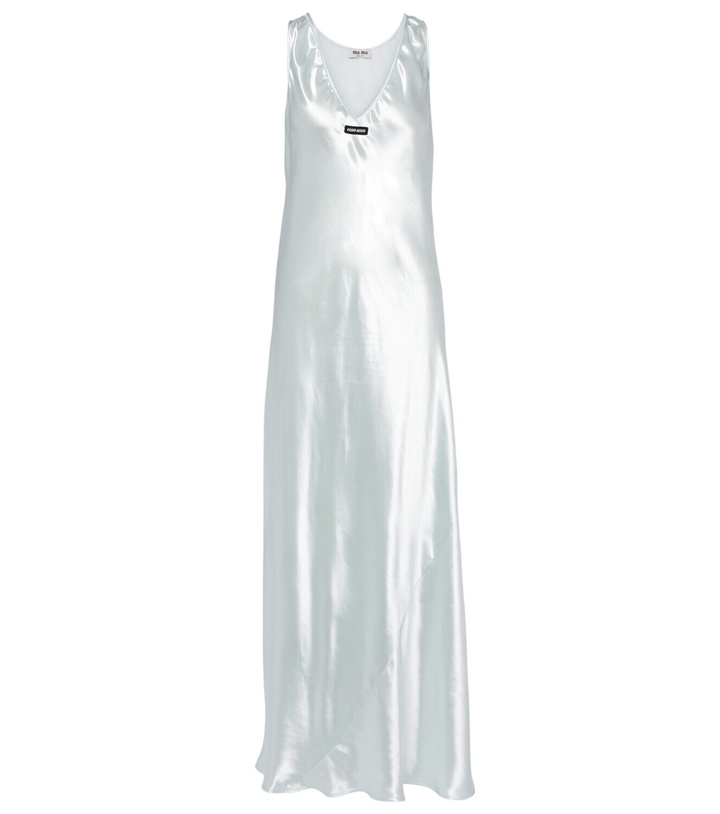 Photo: Miu Miu Satin maxi dress