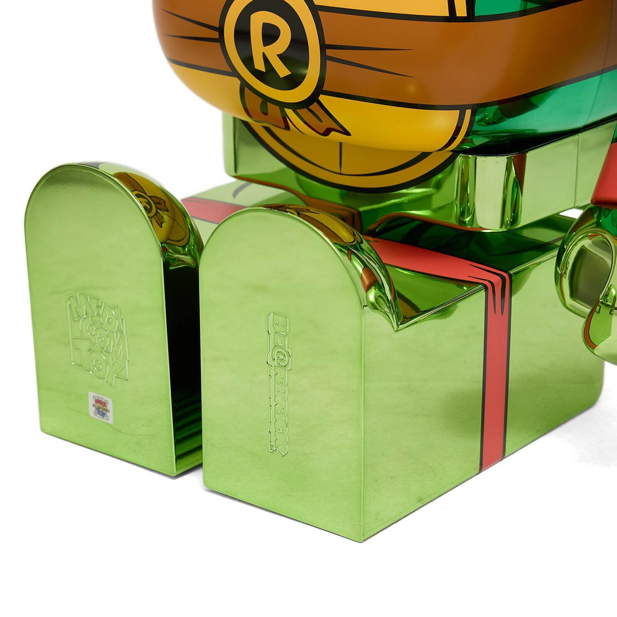 MEDICOM TOY - BE@RBRICK RAPHAEL CHROME Ver. 1000％ Medicom Raphael Chrome Ver. Be@rbrick 1000% in Gold Medicom