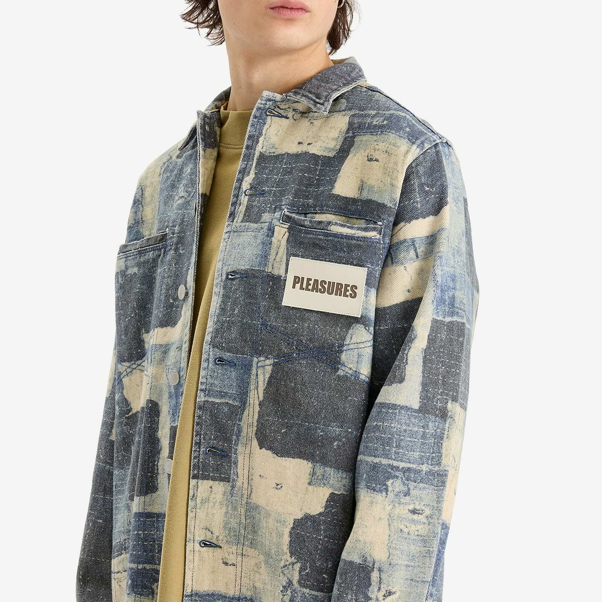 Pleasures Men's Boro Work Jacket in Indigo