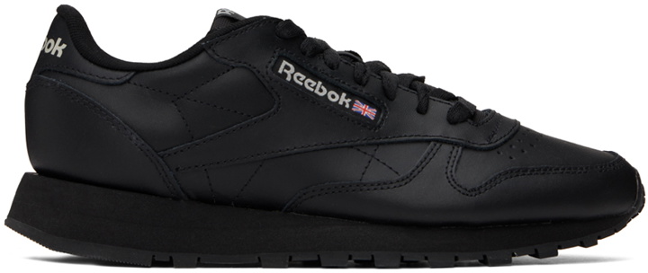 Photo: Reebok Classics Black Classic Leather Sneakers