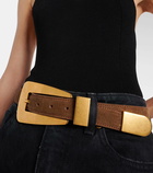 Khaite Lucca suede belt