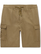 OFFICINE GÉNÉRALE - Jay Garment-Dyed Lyocell Drawstring Shorts - Green