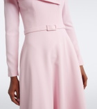Safiyaa Odelle asymmetric crêpe midi dress