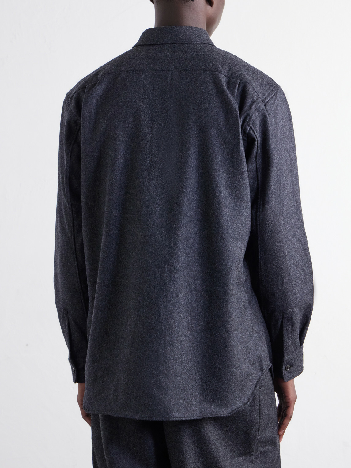 COMME DES GARÇONS SHIRT - Wool-Blend Flannel Shirt - Gray