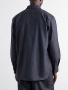 COMME DES GARÇONS SHIRT - Wool-Blend Flannel Shirt - Gray
