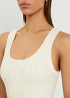 JW Anderson Cable Knit Tank top Ivory