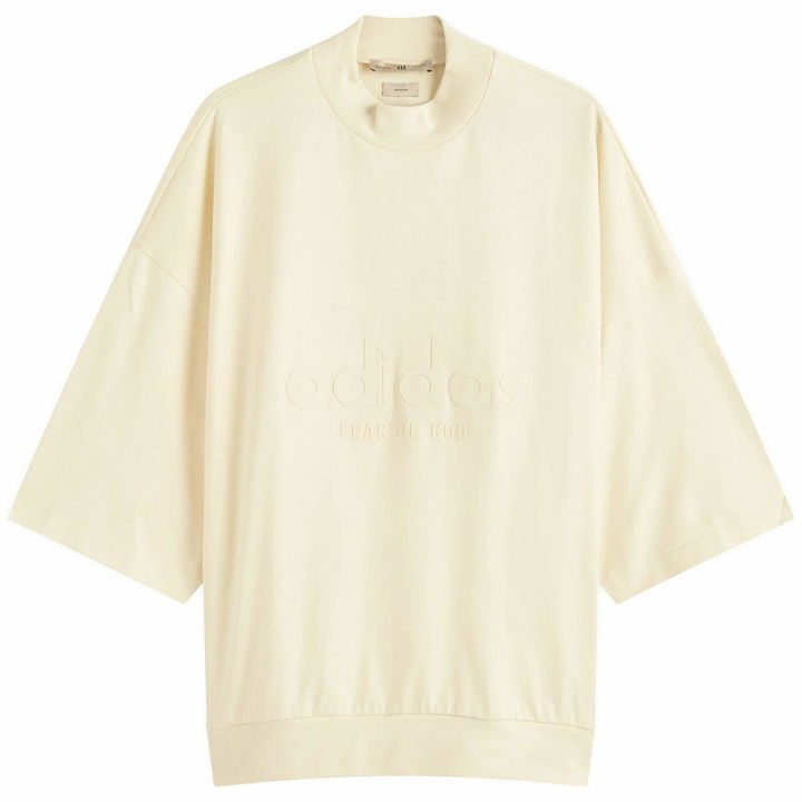 Photo: Adidas x FOG Adidas x Fear Of God Athletics Logo 3/4 T-Shirt in Pale Yellow