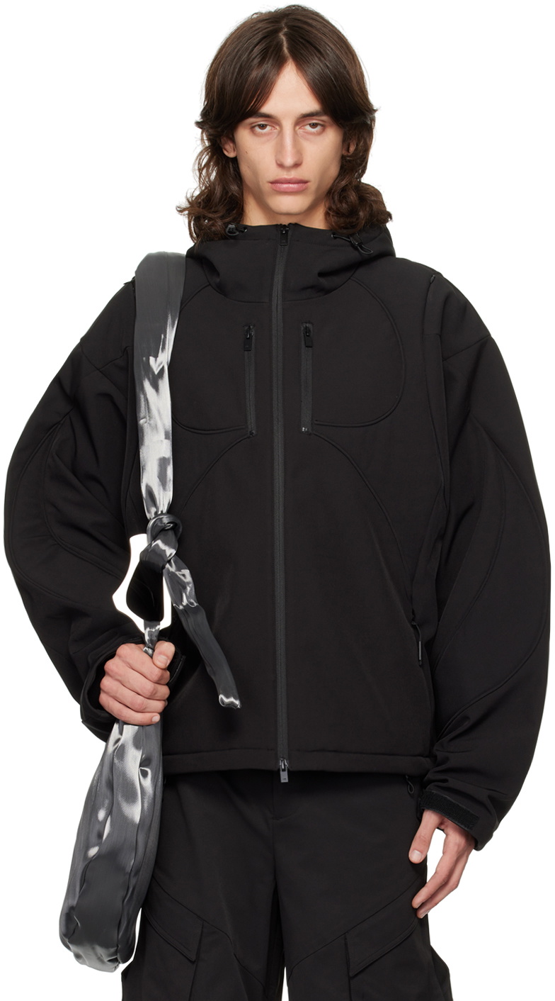 HELIOT EMIL Black Softshell Jacket Heliot Emil