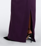 Carolina Herrera Pleated silk taffeta gown
