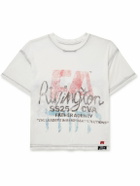 RRR123 - Leaders Logo-Print Stone-Washed Jersey T-Shirt - White
