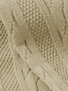 Mr P. - Cable-Knit Cotton-Blend Socks