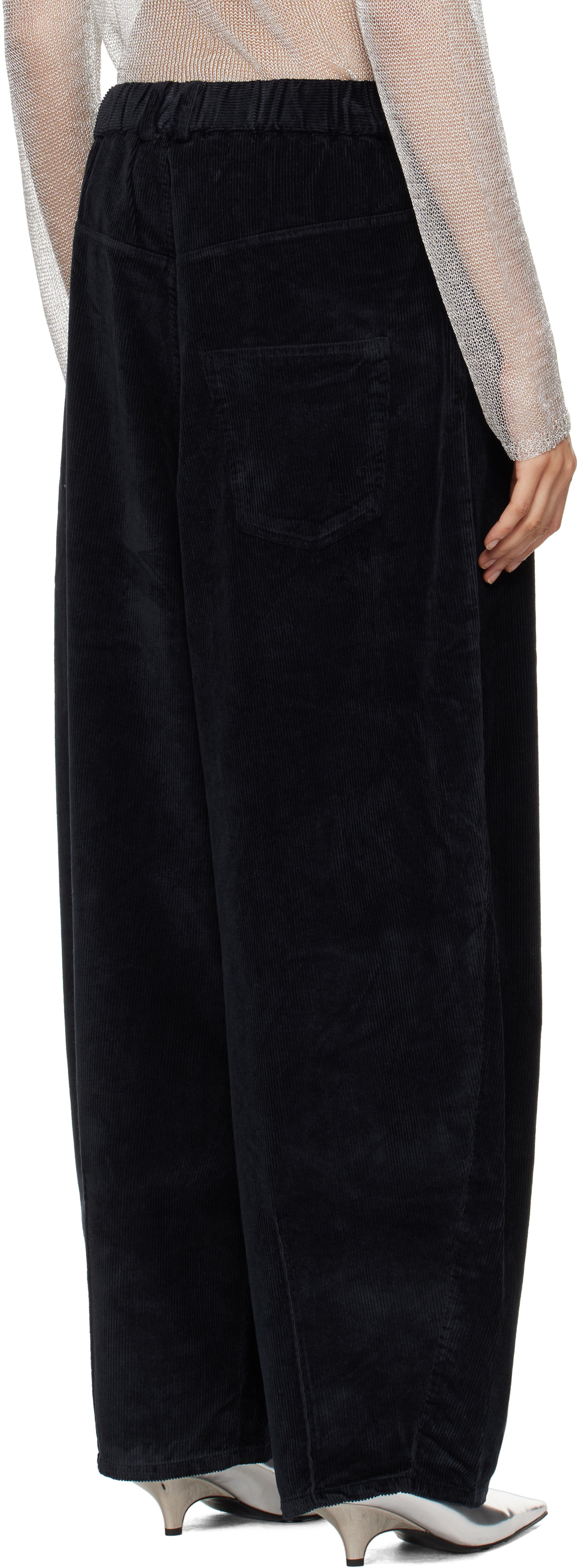 Cordera Navy Corduroy Baggy Trousers