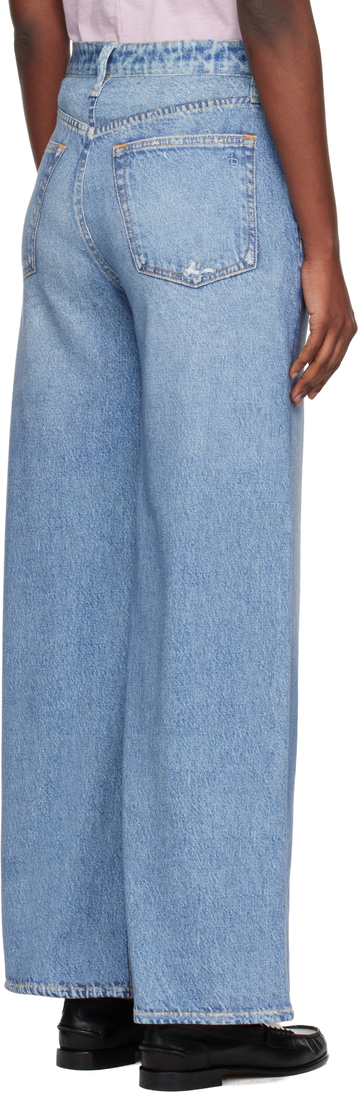 rag & bone Blue rb Miramar Sofie Ankle-Length Jeans