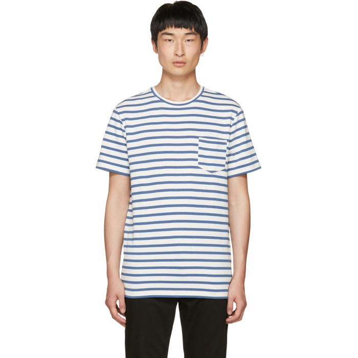 Photo: A.P.C. Blue Striped Michael T-Shirt