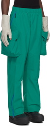 Dingyun Zhang Green 3D Pocket Ski Trousers