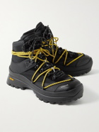 Moncler - Glacier Nylon, PU and Faux Leather Hiking Boots - Black